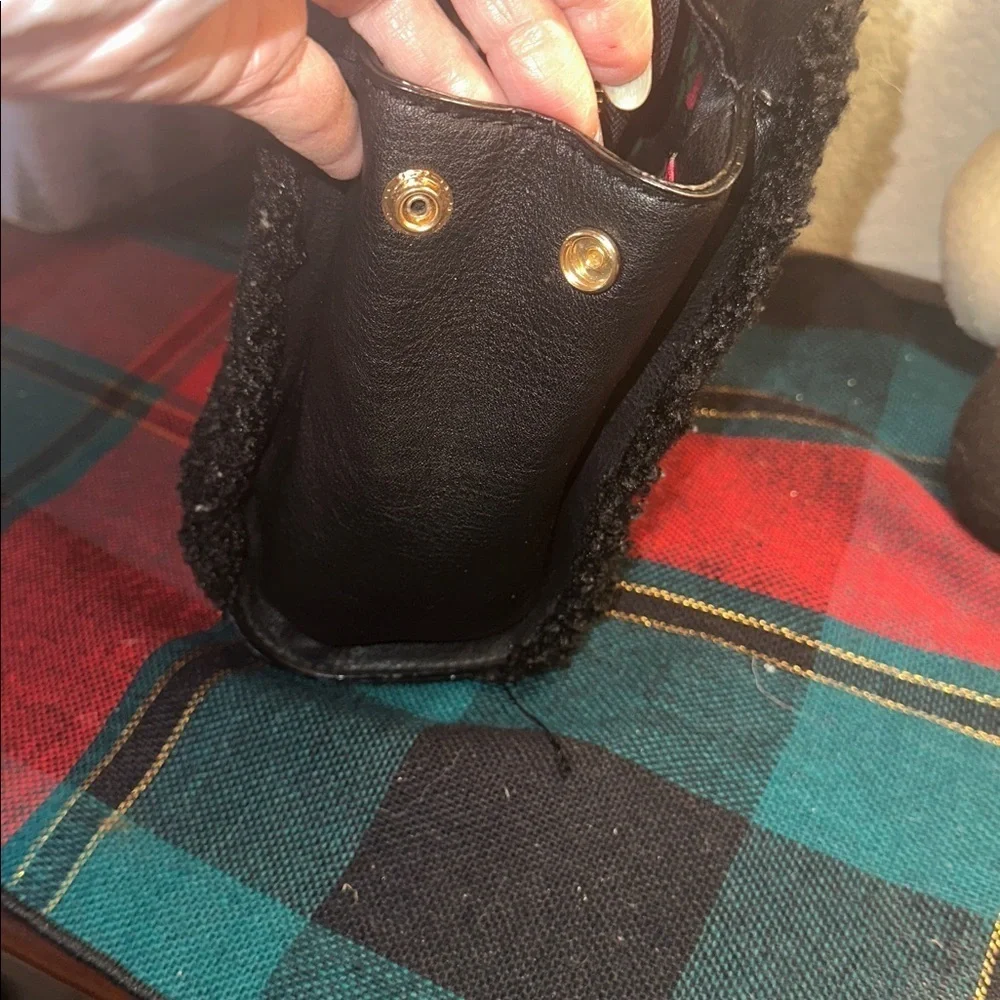 Betsey Johnson Black Textured Satchel